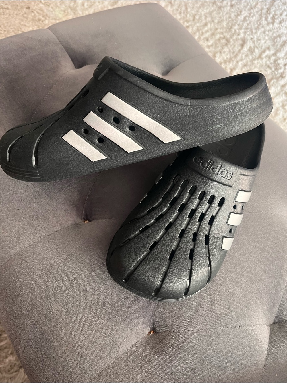 adidas Men’s Black Slip-On Water-Resistant crocs